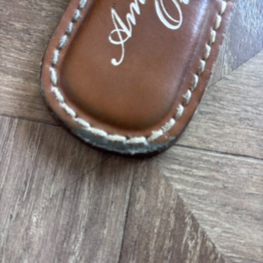 American Eagle Outfitters Leopard Buckle Thong Sandals. - Picture 7 of 9